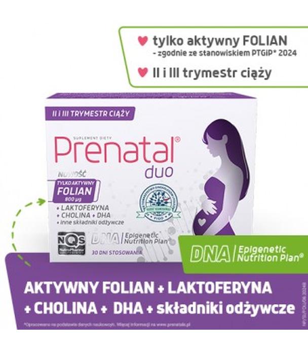 Prenatal Duo, 30 kapsułek Classic + 60 kapsułek DHA