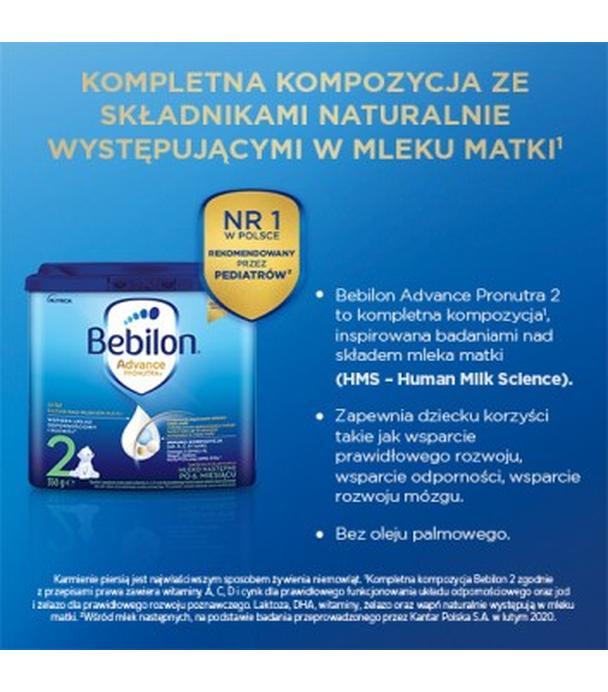 BEBILON 2 Pronutra­-Advance Mleko modyfikowane w proszku, 350 g, cena, opinie, wskazania