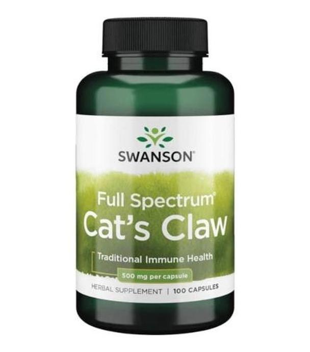 SWANSON Cat's Claw 500 mg - 100 kaps.