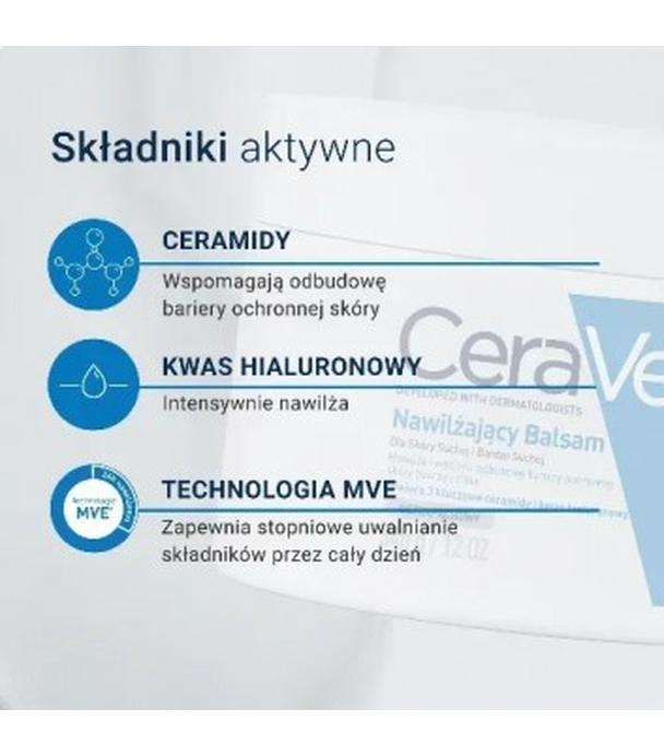 CeraVe, nawilżający balsam z ceramidami do skóry suchej i bardzo suchej, 340 g