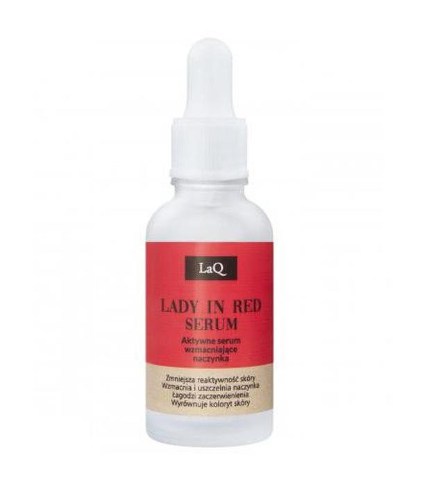 LaQ Lady In Red Serum wzmacniające naczynka, 30 ml, cena, opinie, stosowanie