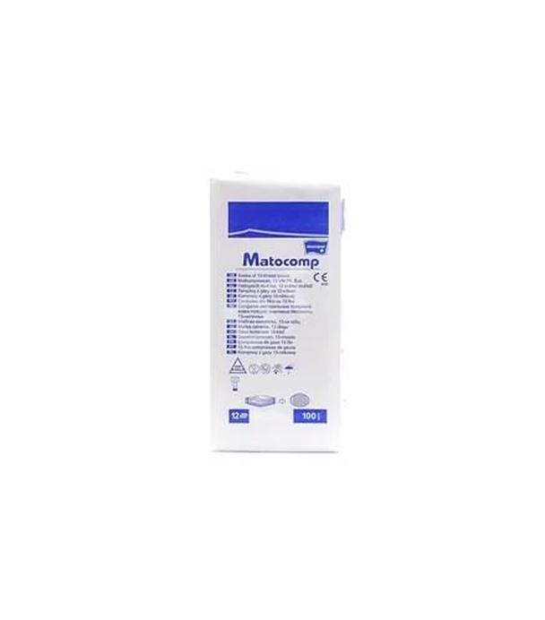 Matocomp kompresy niejałowe z gazy 13 nitkowej 12 warstwowe 5x5cm, 100 sztuk