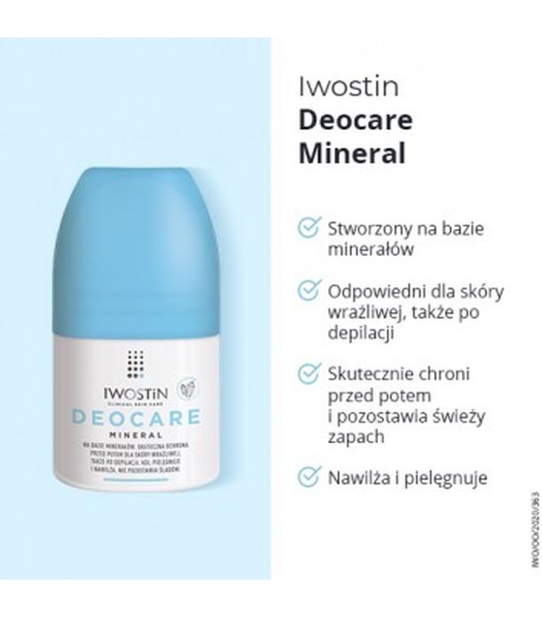 Iwostin Deocare Mineral antyperspirant w kulce - 50 ml - cena, opinie, właściwości  - ważny do 2025-07-31