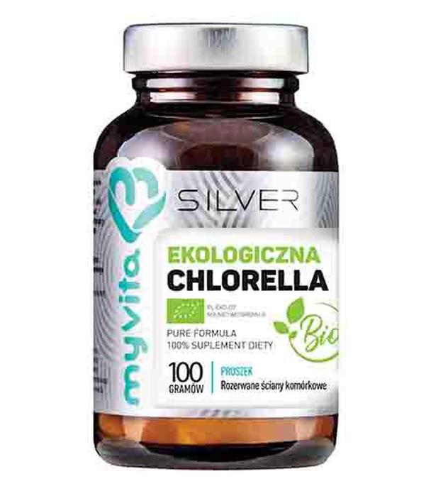 MyVita Silver Pure 100 % Chlorella Bio proszek, 100 g, cena, opinie, składniki