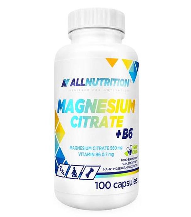Allnutrition Magnesium Citrate + B6, 100 kapsułek
