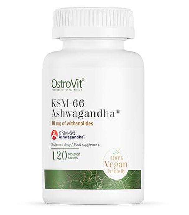 OstroVit KSM-66 Ashwagandha, 120 tabl. cena, opinie, skład