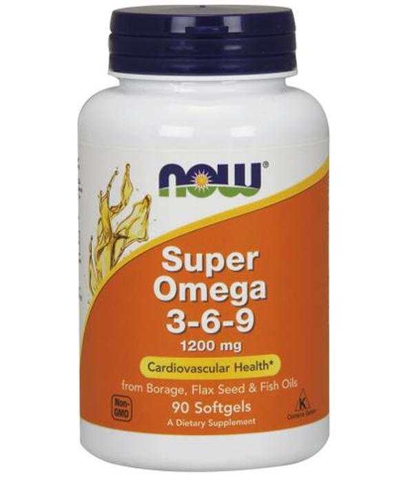 NOW FOODS Super Omega 3-6-9 1200 mg - 90 kaps.