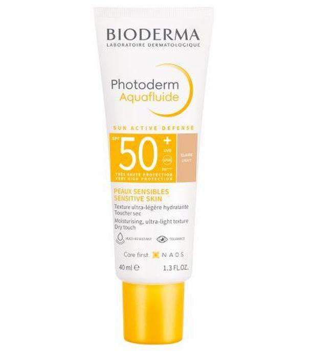 Bioderma Photoderm Aquafluide SPF50+ ultralekki fluid do skóry normalnej odcień jasny, 40 ml