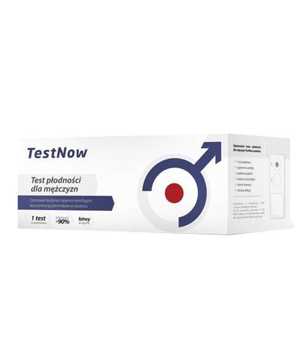 TestNow Test płodności dla mężczyzn, 1 szt., cena, opinie, właściwości