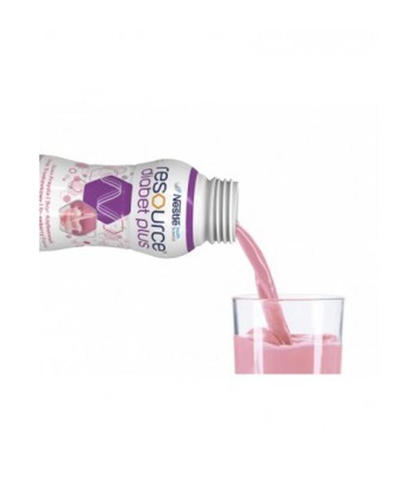 Resource Diabet Plus, dieta kompletna w płynie, smak truskawkowy, 4 x 200 ml