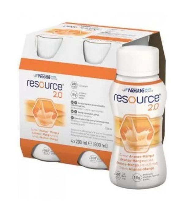 Resource 2.0, płyn o smaku ananas-mango, 4 x 200 ml