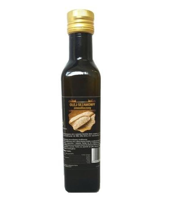 Olej sezamowy zimnotłoczony, nierafinowany TRZY ZIARNA - 250 ml