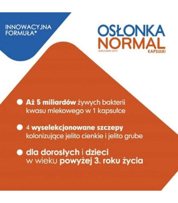 OSŁONKA NORMAL , 10 kaps., cena, wskazania, właściwości - ważny do 2025-06-30