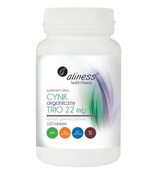 ALINESS Cynk organiczny TRIO 22 mg - 100 tabl.