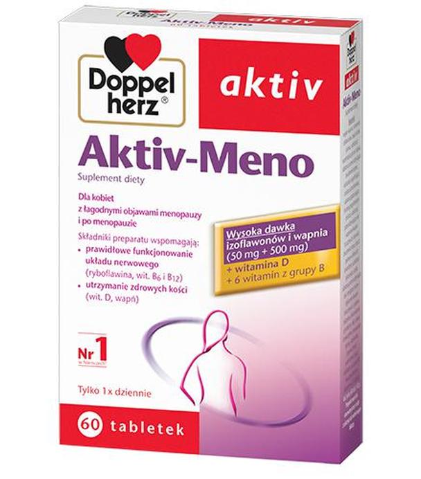 DOPPELHERZ AKTIV Meno, wsparcie w okresie menopauzy, 60 tabletek
