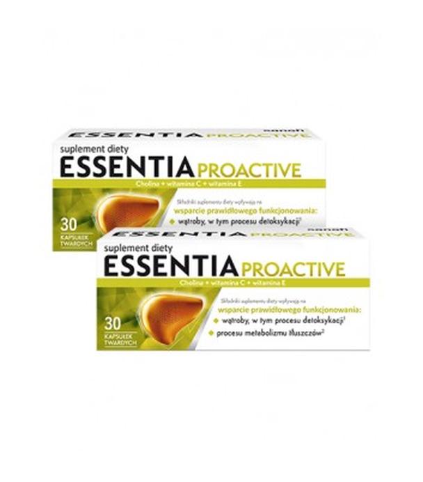 Essentia Proactive, wsparcie wątroby, cholina, witamina C i E, 2 x 30 kapsułek