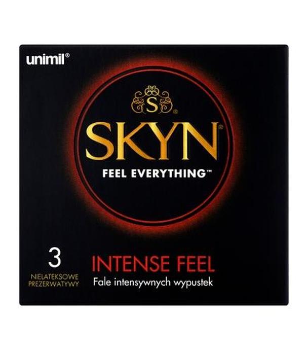 Unimil Skyn Intense Feel prezerwatywy z wypustkami - 3 szt.