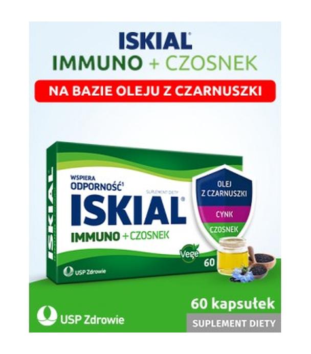 Iskial Immuno + Czosnek, 60 kapsułek