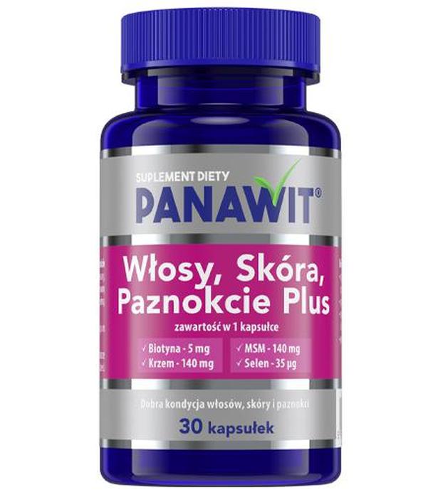 Panawit Włosy, Skóra, Paznokcie Plus, 30 kapsułek