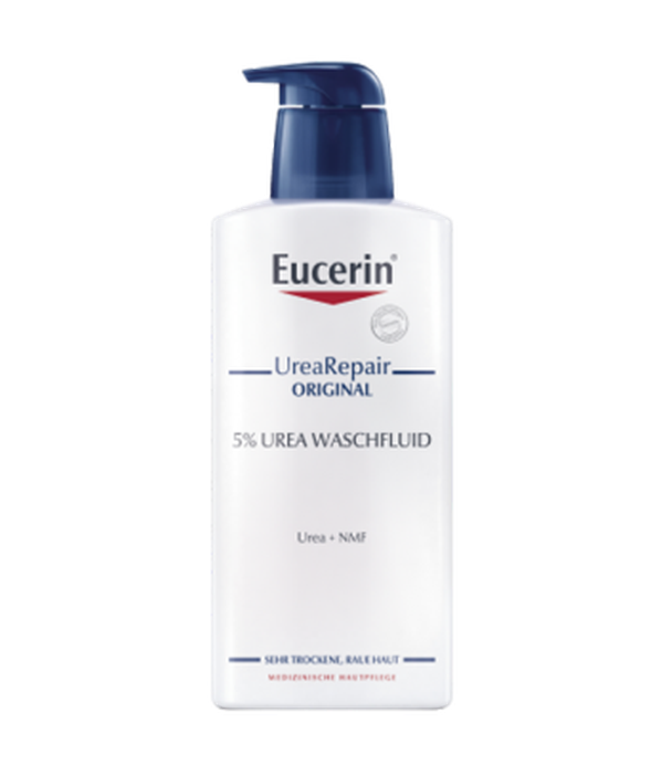 Eucerin UreaRepair Original Fluid do mycia z 5% Mocznikiem do skóry suchej i bardzo suchej, 400 ml, cena, opinie, właściwości