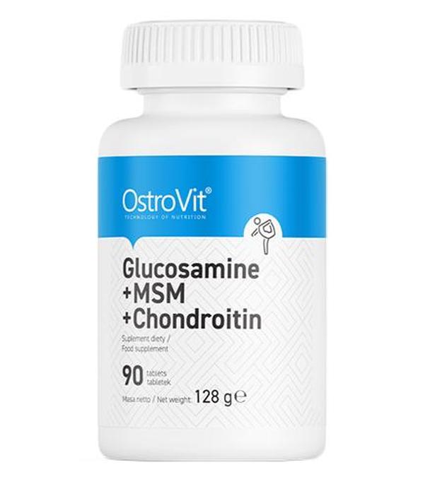OstroVit Glucosamine + MSM + Chondroitin - 90 tabl. - cena, opinie, wskazania