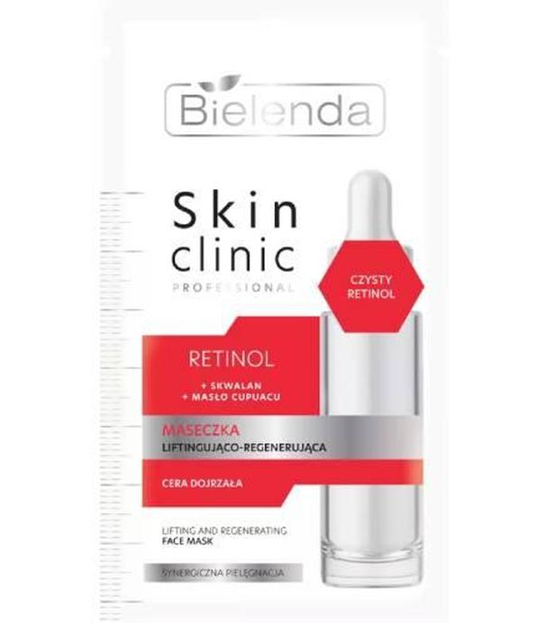 Bielenda Skin Clinic Professional, Maseczka liftingująco-regenerująca retinol + skwalan + masło cupuacu, 8 g