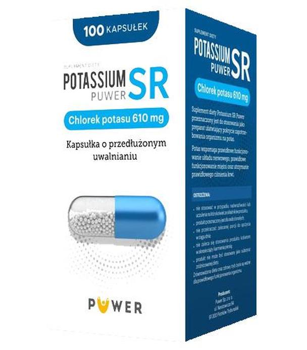 PUWER POTASSIUM SR Chlorek potasu 610 mg - 100 kaps. - cena, dawkowanie, opinie