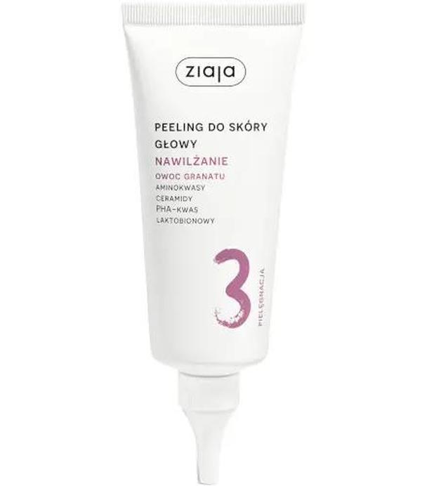 Ziaja Nawilżanie Owoc Granatu, Peeling do skóry głowy, 100 ml