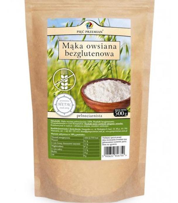 PIĘĆ PRZEMIAN Mąka owsiana bezglutenowa - 500 g
