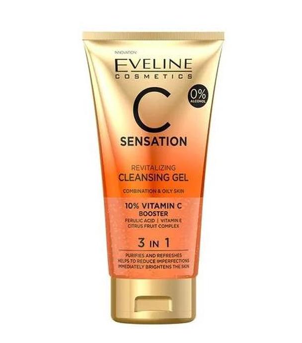 Eveline C Sensation Rewitalizujący żel oczyszczający 3 w 1 - 150 ml - cena, opinie, skład