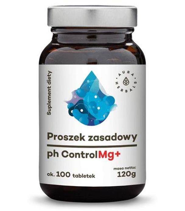 AURA HERBALS Proszek zasadowy pH ControlMg+ w tabletkach - 120 g -  zakwaszenie organizmu - cena, wskazania, opinie