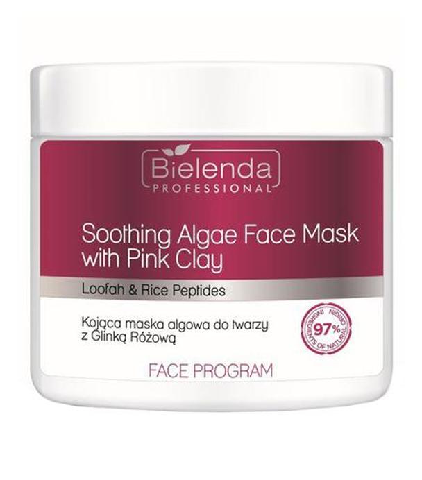 Bielenda Professional Premium Soothing Algae Face mask with Pink Clay Kojąca maska algowa do twarzy z Glinką różową - 160 g - cena, opinie, stosowanie