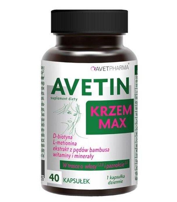 Avetin Krzem Max, 40 kapsułek