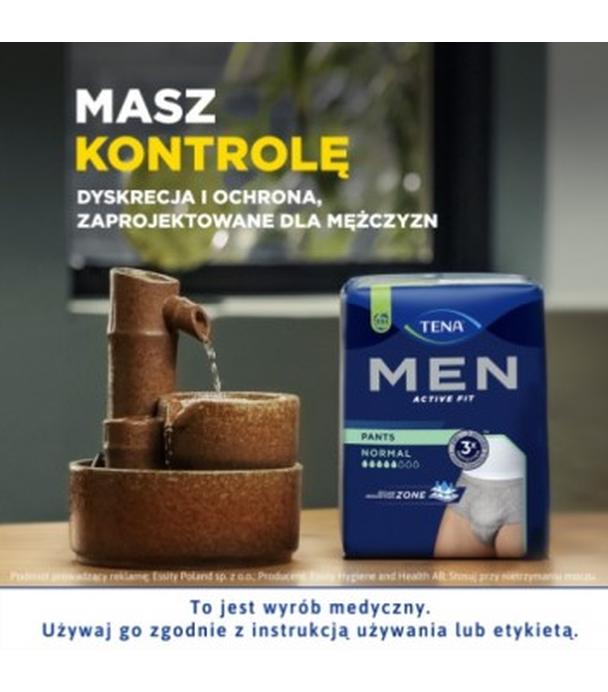 TENA Men Pants Normal Grey L/XL 95-130 cm, bielizna chłonna, 30 sztuk - ważny do 2025-09-28