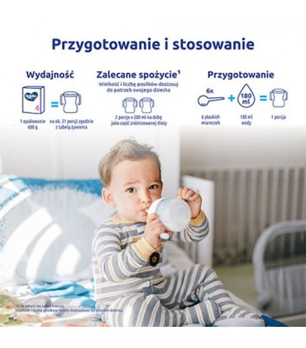 Bebiko Junior 4 NUTRIflor Expert, odżywcza formuła na bazie mleka, powyżej 2. roku życia, proszek, 600 g