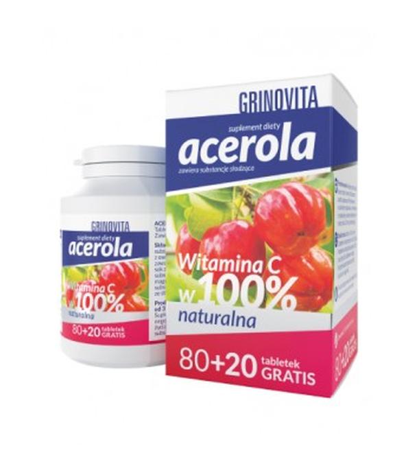 GRINOVITA Acerola, 100 tabletek