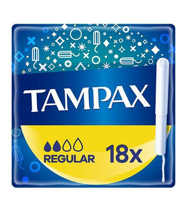 Tampax Regular, Tampony z aplikatorem, 18 sztuk