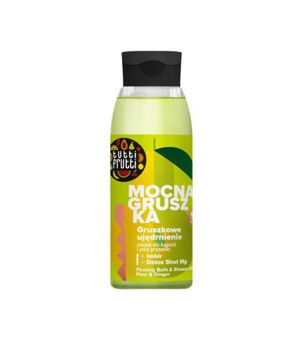 Tutti Frutti GRUSZKA i IMBIR + Detox Shot Mg Ujędrniający olejek do kąpieli i pod prysznic, 400 ml