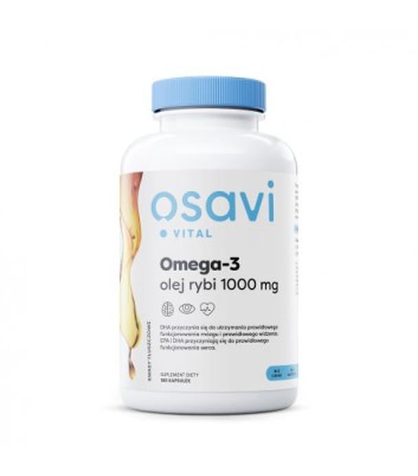 OSAVI Omega-3 Olej Rybi Molecularly Distilled 1000 mg, 180 kapsułek