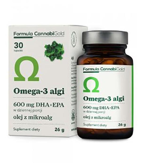 Formula CannabiGold Omega-3 algi, 30 kaps., cena, opinie, stosowanie