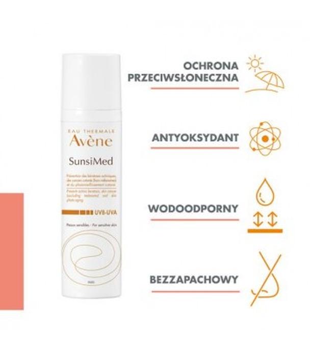 Avene Sunsimed bardzo wysoka ochrona przeciwsłoneczna do twarzy dla skóry wrażliwej i nadwrażliwej, 80 ml