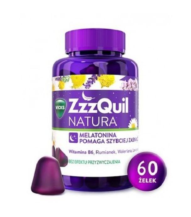 Vicks ZzzQuil Natura o smaku owoców leśnych, 60 żelek