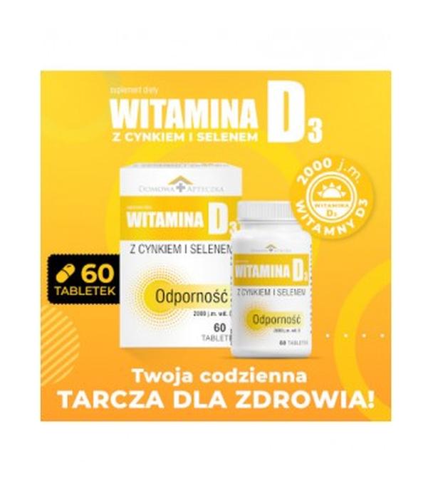 Domowa Apteczka Witamina D3 z cynkiem i selenem, 60 tabletek