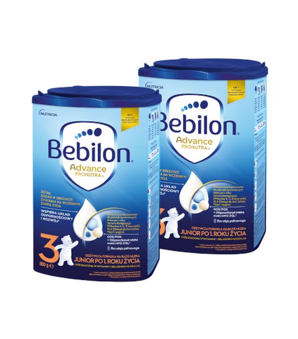 Bebilon 3 Advance Pronutra Junior, odżywcza formuła na bazie mleka po 1. roku życia, 2 x 800 g