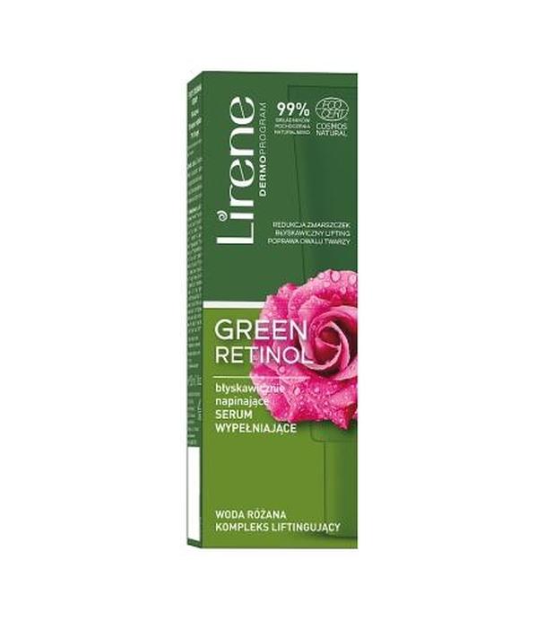 Lirene Green Retinol Błyskawicznie napinające serum wypełniające - 30 ml - cena, opinie, właściwości - cena, opinie, właściwości