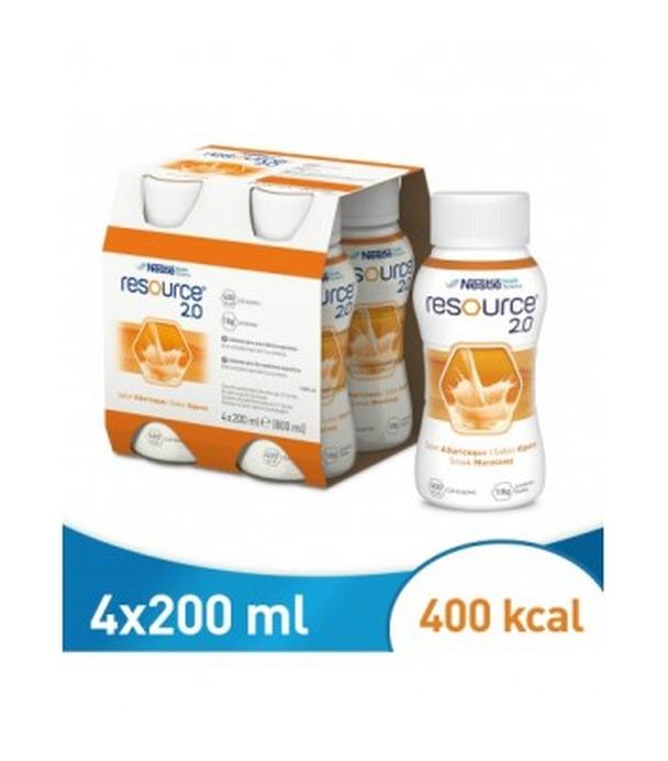 RESOURCE 2.0 Smak morelowy, 4 x 200 ml