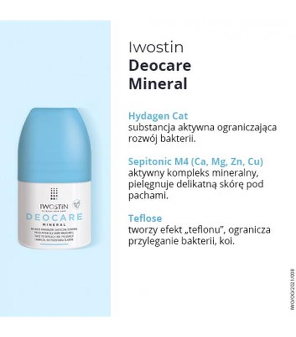 Iwostin Deocare Mineral antyperspirant w kulce - 50 ml - cena, opinie, właściwości  - ważny do 2025-07-31