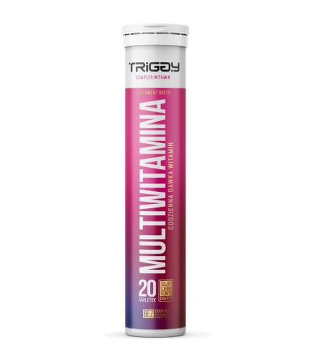 TRIGGY Tabletki musujące Multiwitamina, 20 tabletek