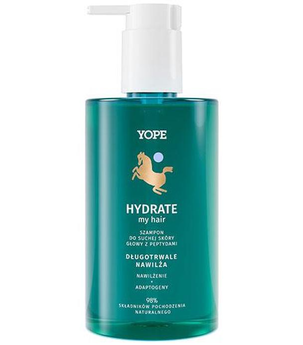 Yope Hydrate My Hair Szampon nawilżający do suchej skóry głowy z peptydami, 300 ml