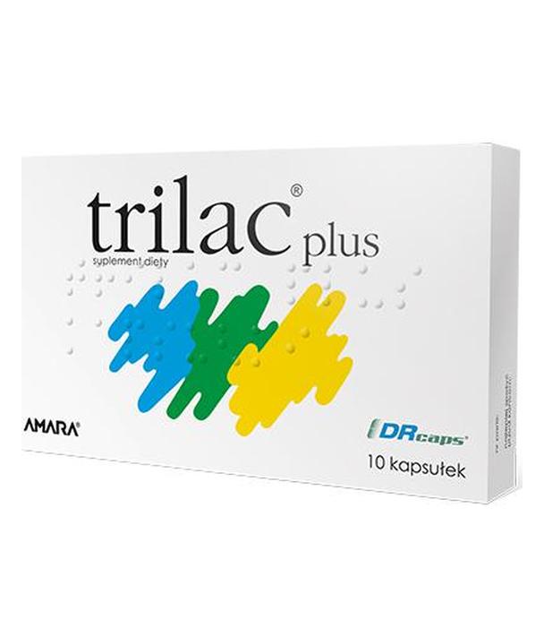 TRILAC PLUS, 10 kaps., cena, wskazania, skład